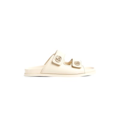 GUCCI WOMEN'S SANDAL WITH CRYSTAL DOUBLE G 816633